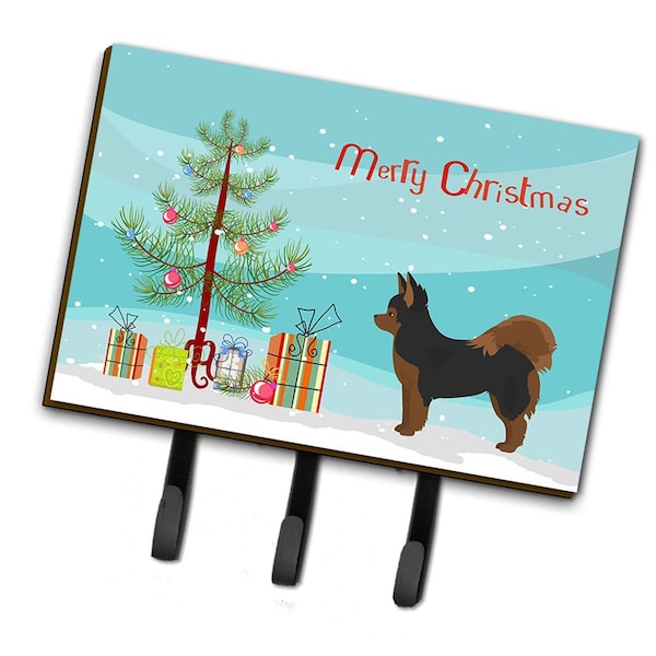 Carolines Treasures Black & Tan Pomchi Christmas Tree Leash or Key Holder CK3859TH68 - main
